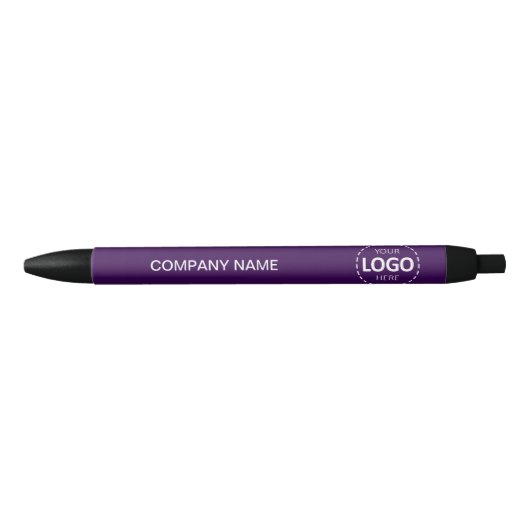 Custom Company Logo & Tekst Paarse Pen (Voorkant)