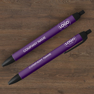 Custom Company Logo & Tekst Paarse Pen