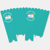 Custom Company Logo Tekst Popcorn Box Uw kleuren Bedankdoosjes (Ongevouwen)