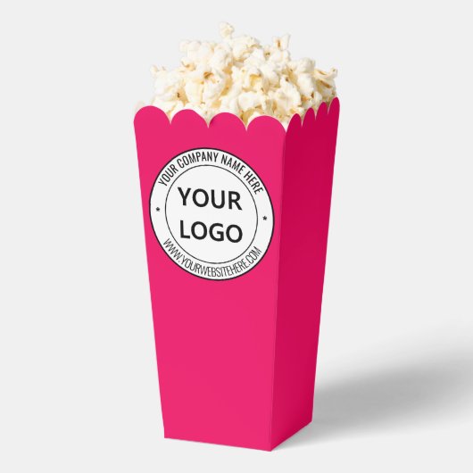 Custom Company Logo Tekst Popcorn Box Uw kleuren Bedankdoosjes (Popped)