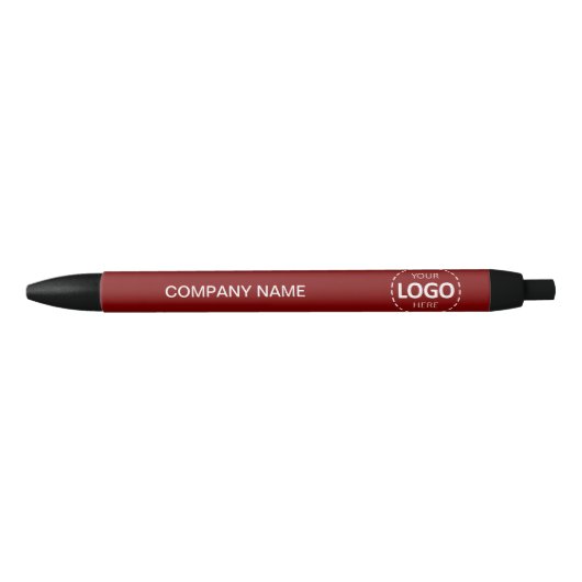 Custom Company Logo & Tekst Rode Pen (Voorkant)