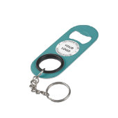 Custom Company Logo Tekst Sleutelhanger Flesopener Mini Flessenopener (Achterkant Gekanteld)