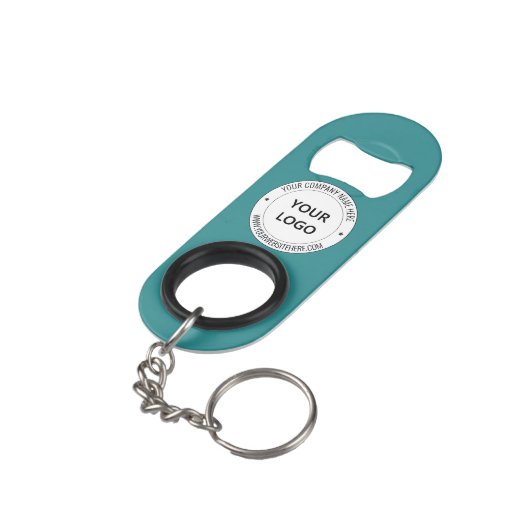 Custom Company Logo Tekst Sleutelhanger Flesopener Mini Flessenopener (Achterkant Gekanteld)
