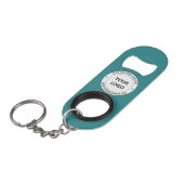 Custom Company Logo Tekst Sleutelhanger Flesopener Mini Flessenopener (Voorkant Gekanteld)