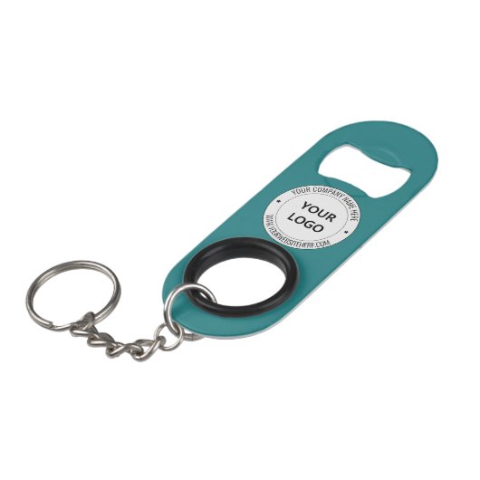 Custom Company Logo Tekst Sleutelhanger Flesopener Mini Flessenopener (Voorkant Gekanteld)