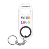 Custom Company Logo Tekst Sleutelhanger Flesopener Mini Flessenopener (Voorkant)