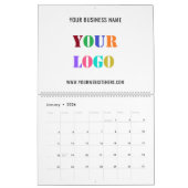 Custom Company Logo Tekst Uw Bedrijfskalender Kalender (Jan 2026)