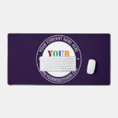 Custom Company Logo Tekst Uw Business Desk Mat (Keyboard & Muis)
