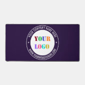 Custom Company Logo Tekst Uw Business Desk Mat (Voorkant)
