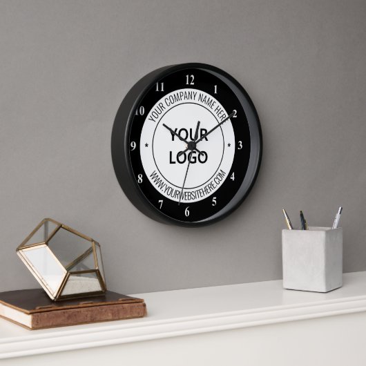 Custom Company Logo Tekstklok Sjabloon Uw Kleur (Kantoor)