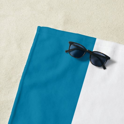 Custom Company Logo Text Beach Towel - Uw kleuren Strandlaken (In situ)