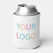 Custom Company Logo Text Blikjeskoeler (Blikje Voorkant)