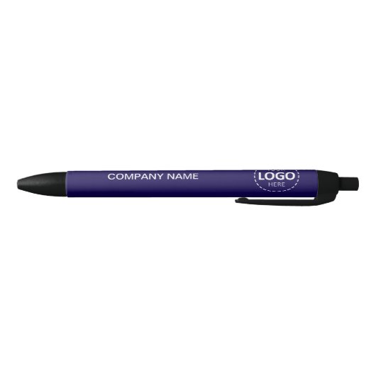 Custom Company Logo & Text Blue Pen (Bodem)