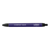 Custom Company Logo & Text Blue Pen (Voorkant)