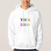 Custom Company Logo Text Business Hoodie Sjabloon (Voorkant)
