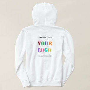 Custom Company Logo Text Business Hoodie Sjabloon