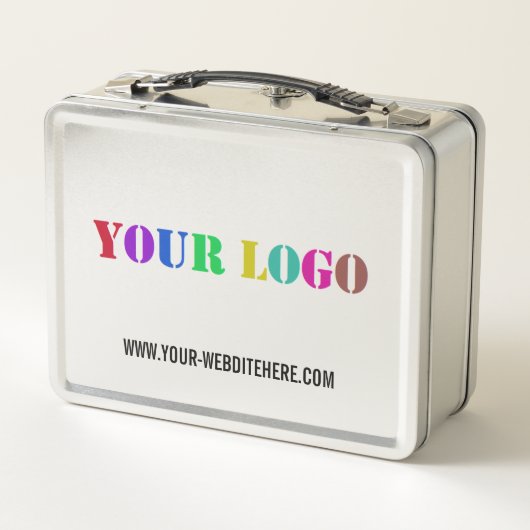 Custom Company Logo Text Business Metal Lunch Box (Achterkant)