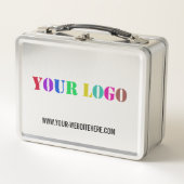 Custom Company Logo Text Business Metal Lunch Box (Voorkant)