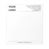 Custom Company Logo Text Business Notitieblok Sjab (Voorkant)