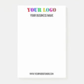 Custom Company Logo Text Business Post-it® notes (Voorkant)