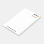 Custom Company Logo Text Business Post-it® notes (Schuin)