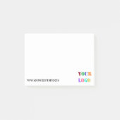 Custom Company Logo Text Business Post-it® notes (Voorkant)
