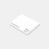 Custom Company Logo Text Business Post-it® notes (Schuin)