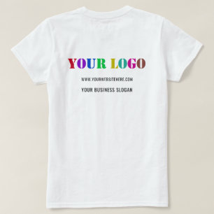 Custom Company Logo Text Business T-shirt Sjabloon