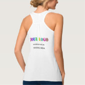 Custom Company Logo Text Business Tanktop (Achterkant)
