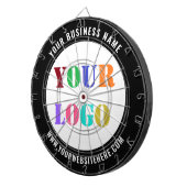 Custom Company Logo Text Dart Board Uw Kleuren Dartbord (Voorkant Rechts)