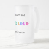 Custom Company Logo Text Glass Beer Mok Sjabloon (Voorkant rechts)