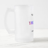 Custom Company Logo Text Glass Beer Mok Sjabloon (Links)