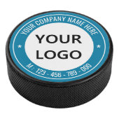 Custom Company Logo Text Hockey Puck Kleuren kieze (3/4)