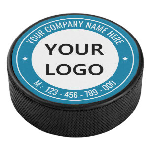 Custom Company Logo Text Hockey Puck Kleuren kieze