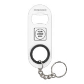 Custom Company Logo Text Keychain Branding Design Mini Flessenopener (Achterkant)