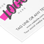 Custom Company Logo Text Promotional Business  Korte Tafelloper (Hoek)