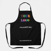 Custom Company Logo Text Schort Sjabloon Uw kleur (Voorkant)