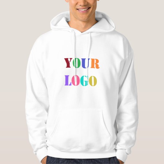 Custom Company Logo Uw Business Hoodie (Voorkant)