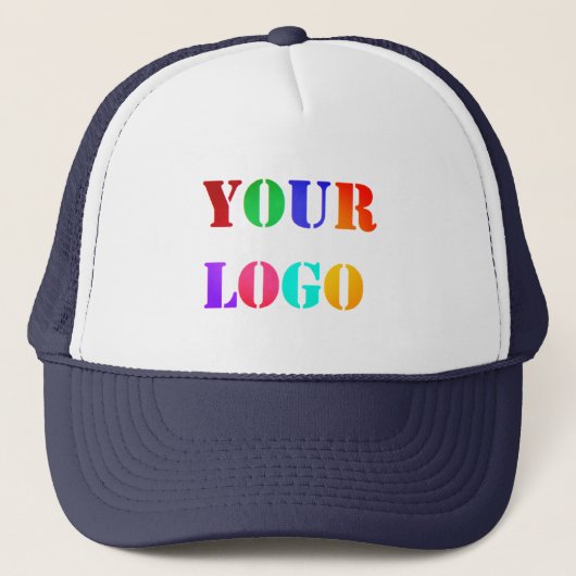 Custom Company Logo Uw Business Trucker Hoed Trucker Pet (Voorkant)