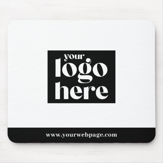 Custom Company Logo Website Professional Muismat (Voorkant)