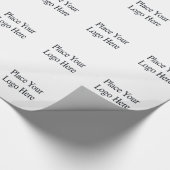 Custom Company Logo Wrapping Paper Cadeaupapier (Hoek)
