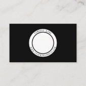 Custom Company Logo Zwart-wit Visitekaartje (Voorkant)