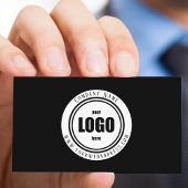 Custom Company Logo Zwart-wit Visitekaartje