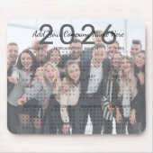 Custom Company Name & Photo 2026 Calendar Muismat (Voorkant)