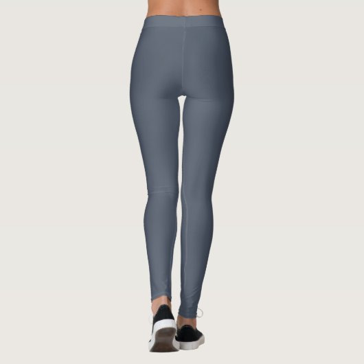 Custom Company Name White Stripe Grey  Leggings (Achterkant)