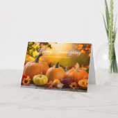 Custom Company Thanksgiving Marketing Herfst Pompo Feestdagen Kaart (Voorkant)