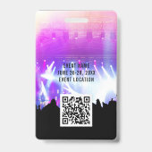 Custom Concert VIP All Access Pass Badge (Achterkant)