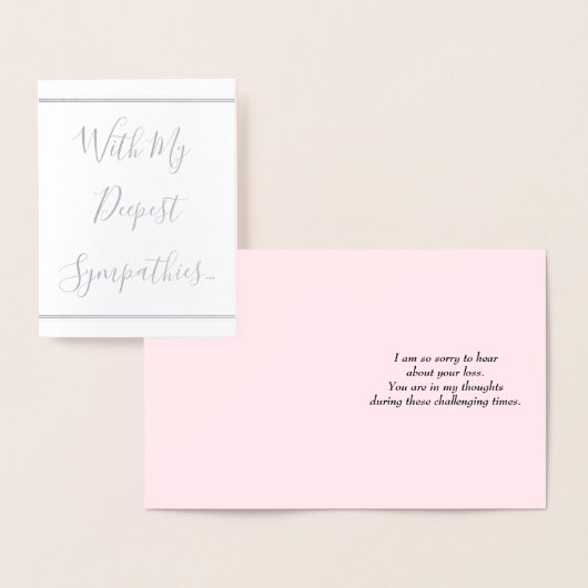 Custom Condolences Kaart (Display)