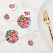 Custom Confetti Circles – Personalized Party Decor (Groep)