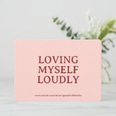 Custom Confidence & Self-Care Card for Women Feestdagenkaart (Staand voorkant)